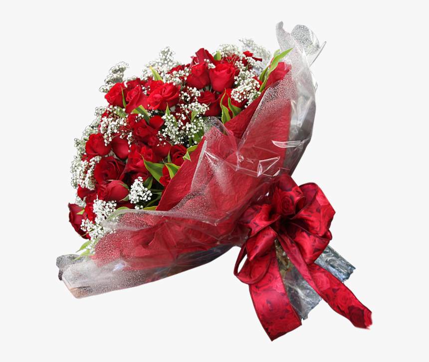 Bunch Of 25 Red Roses - Bouquet, HD Png Download