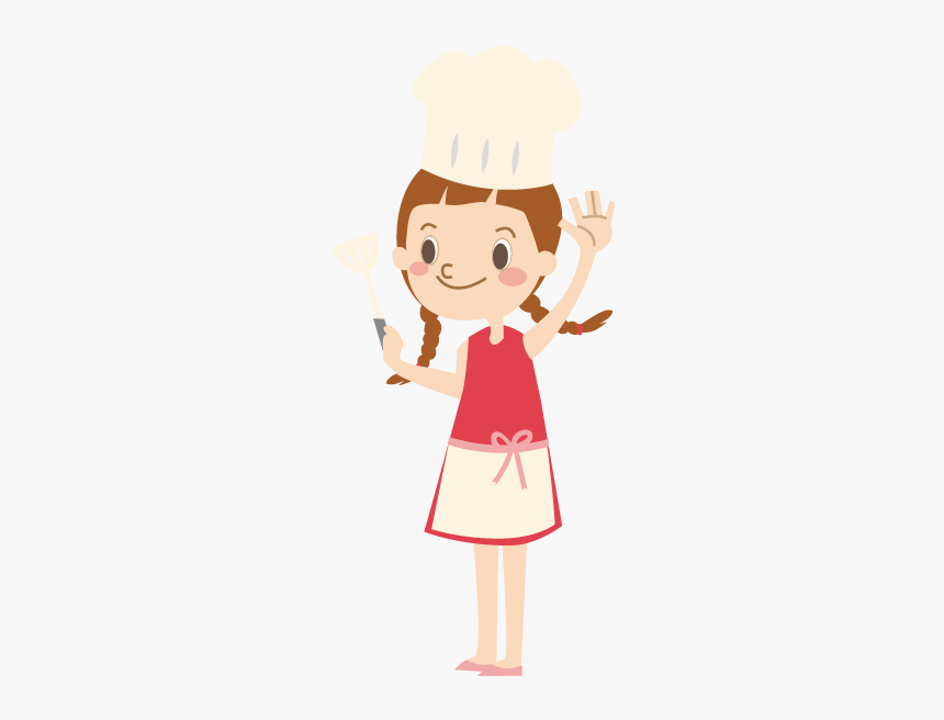卡通 女 廚師 插圖, HD Png Download