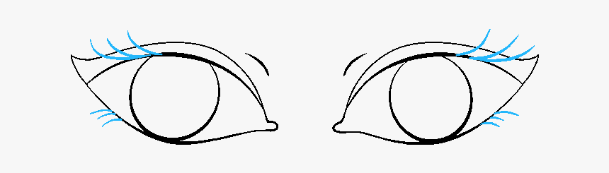 How To Draw Eyes - Sketch, HD Png Download