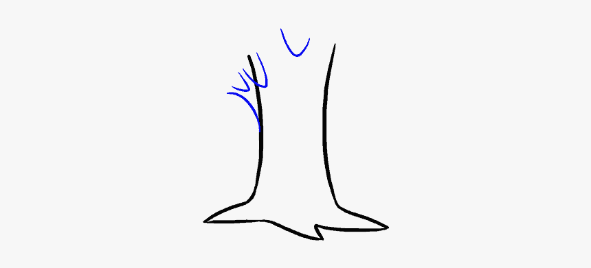 How To Draw Cartoon Tree, HD Png Download