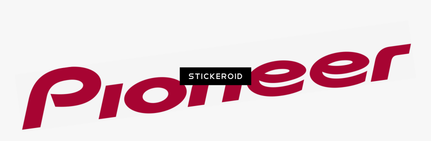 Pioneer Logo Red Sticker, HD Png Download