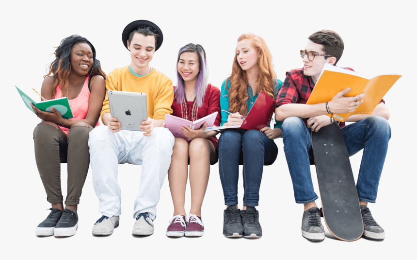 Group People Sitting Png, Transparent Png