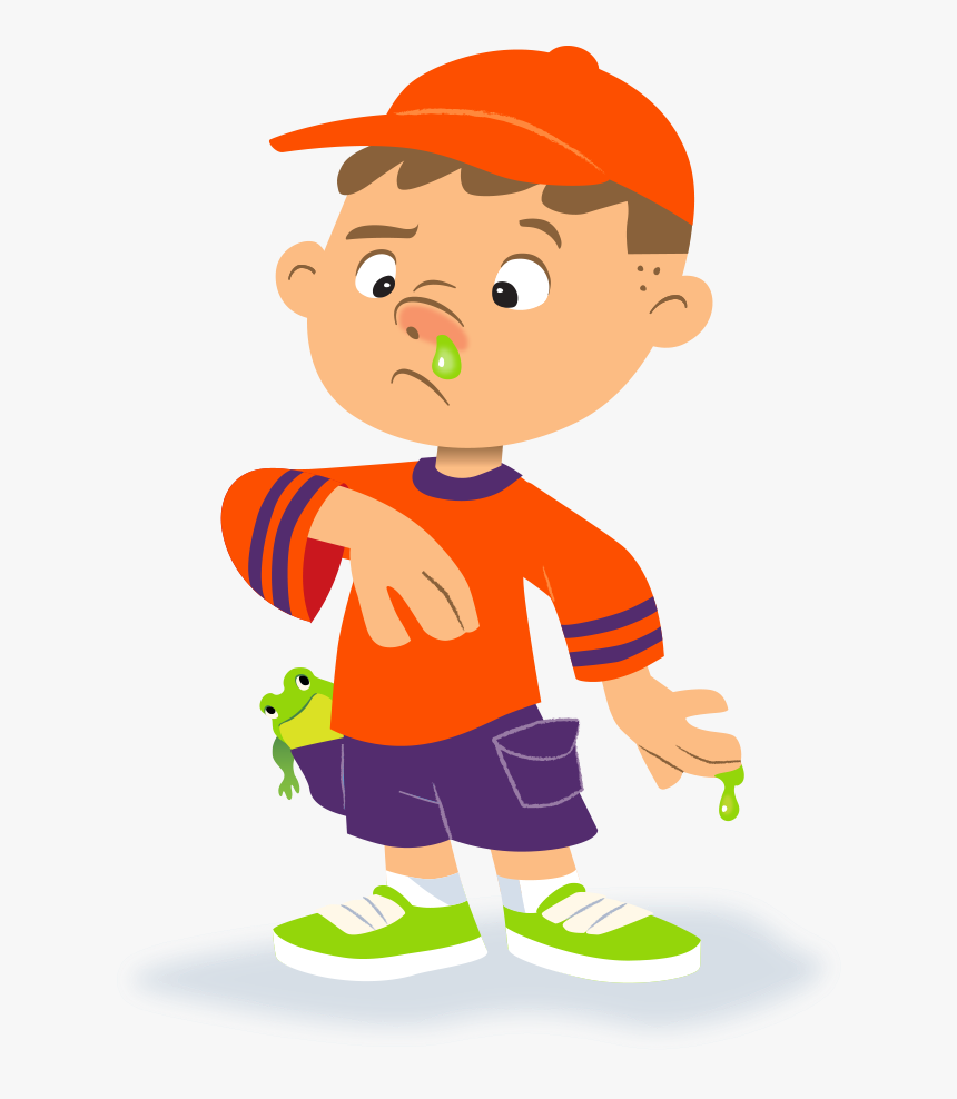 Snotty Boy Png - Picking Your Nose Clipart, Transparent Png