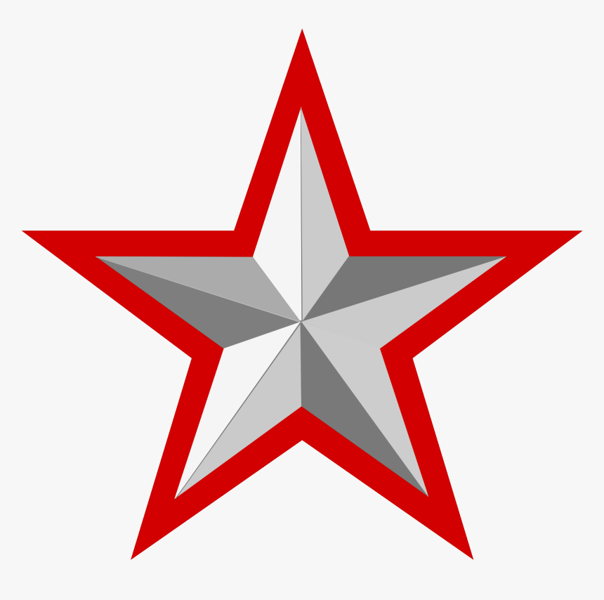 Star Clipart Border With A Transparent Background Clipart - Red And Yellow Star, HD Png Download