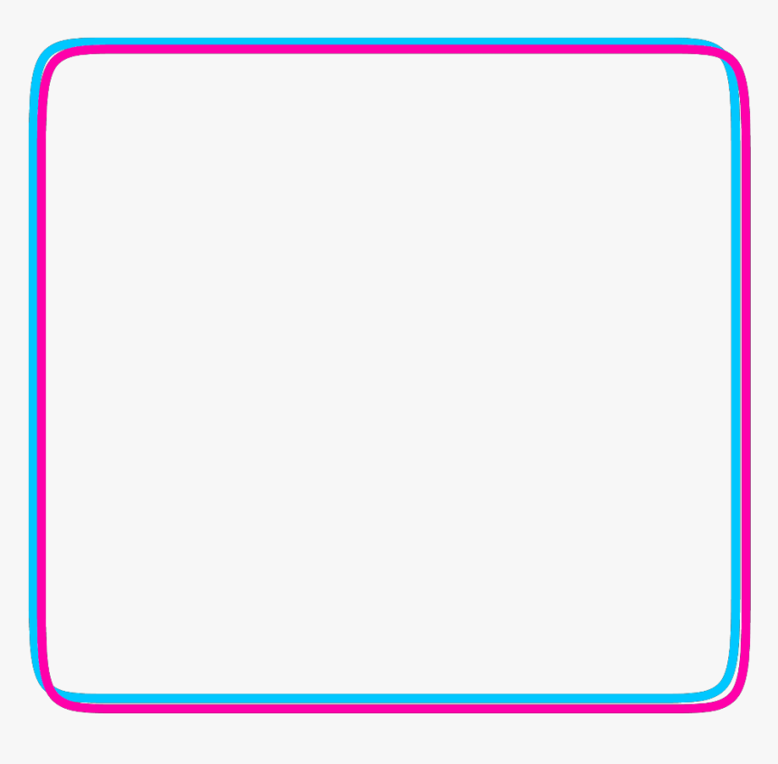 #neon #freetoedit #square #squares #kare #frame #frames, HD Png Download