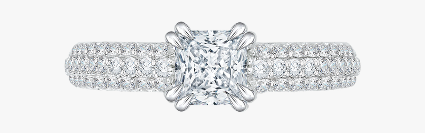 Carizza 18k White Gold Carizza Semi Mount Engagement, HD Png Download