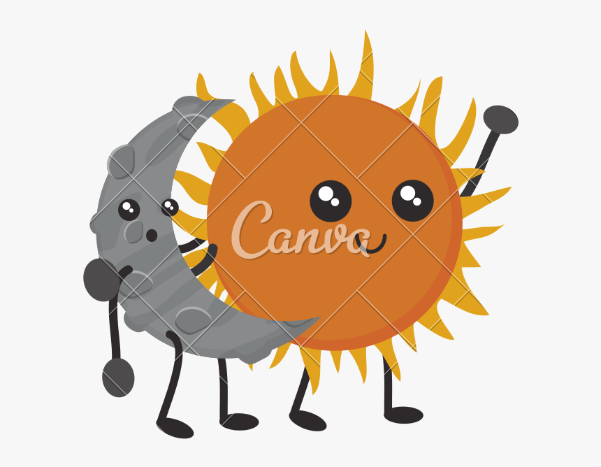 Sun Png Kawaii Design Icons By Canva - Vector Graphics, Transparent Png