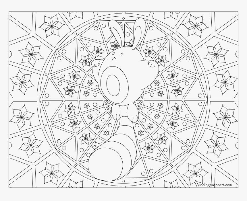 Pokemon Coloring Page Png, Transparent Png