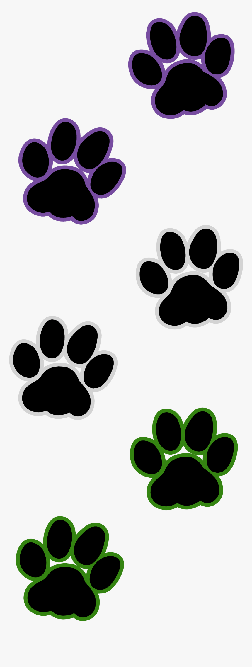 Cat Paw Print - Cat Paw Prints Transparent, HD Png Download