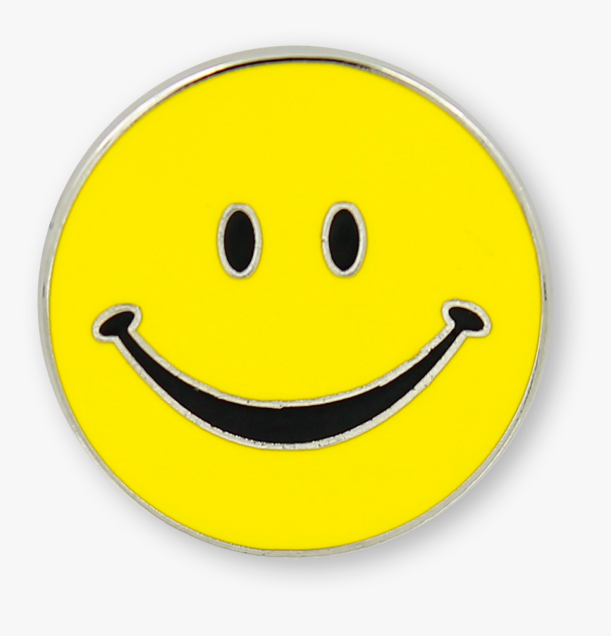 Smiling Face Enamel Pin - Smiley, HD Png Download