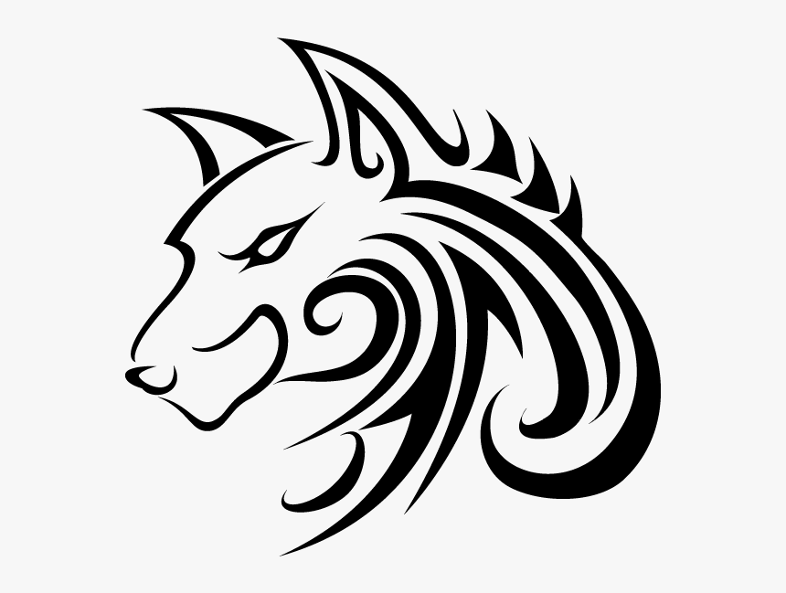 Gray Wolf Tattoo Drawing Clip Art - Wolf Tattoo Drawing, HD Png Download