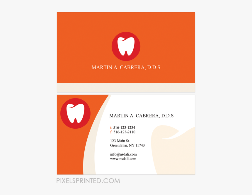 Dentist Business Card Do Your Own Cards - Graphic Design, HD Png Download