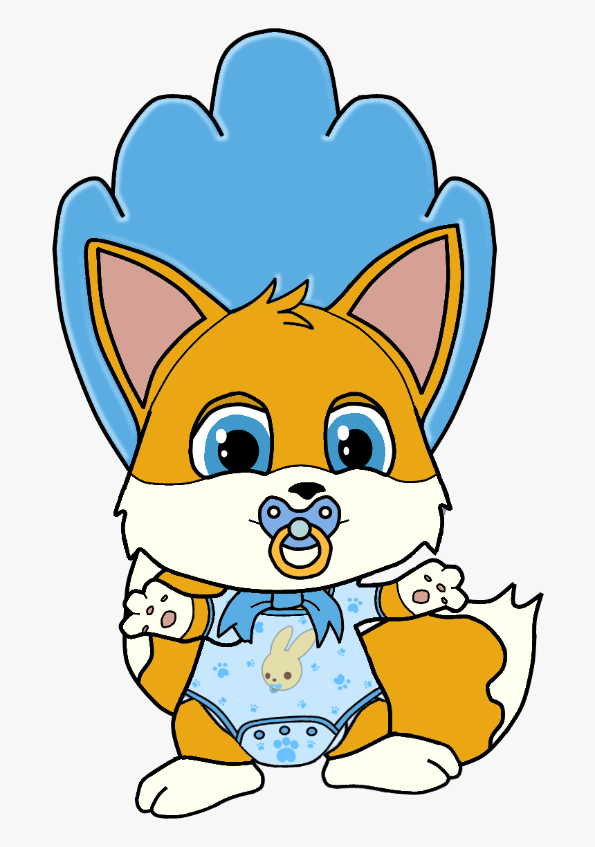 Baby Miles Tails - Cartoon, HD Png Download