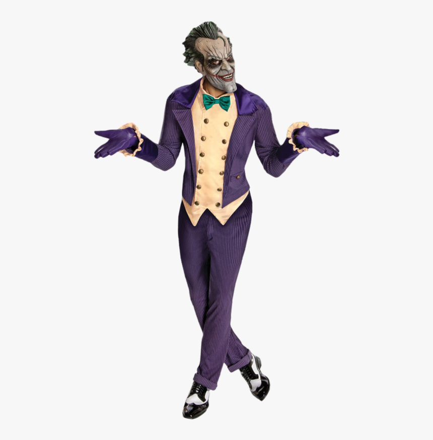 Clip Art Transparent Stock Adult Arkham Halloweenie - Arkham City Joker Costume, HD Png Download