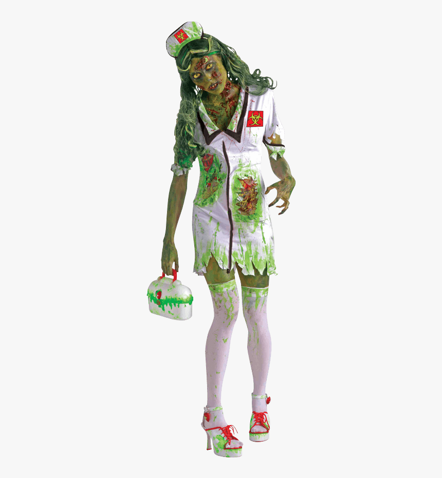 Biohazard Zombie Nurse Costume - Zombie Nurse Costume, HD Png Download