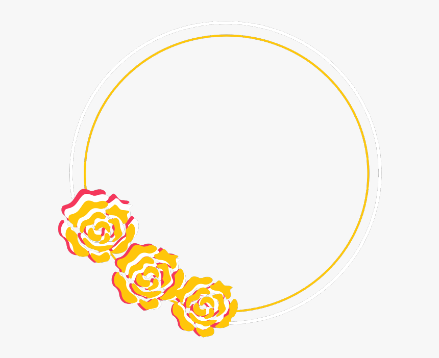 #frameremix #framesticker #frame #flower #circle - Circle, HD Png Download