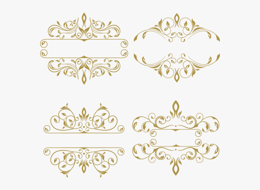 Golden Ornaments Png, Transparent Png