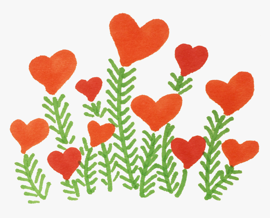 情人节爱心花免扣素材图片 - Pink, HD Png Download