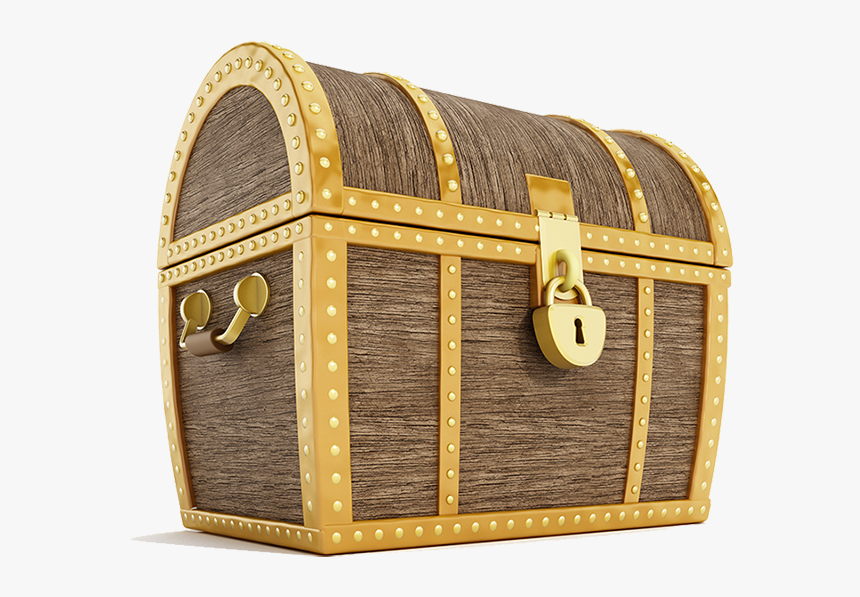 Padlock On Treasure Chest, HD Png Download