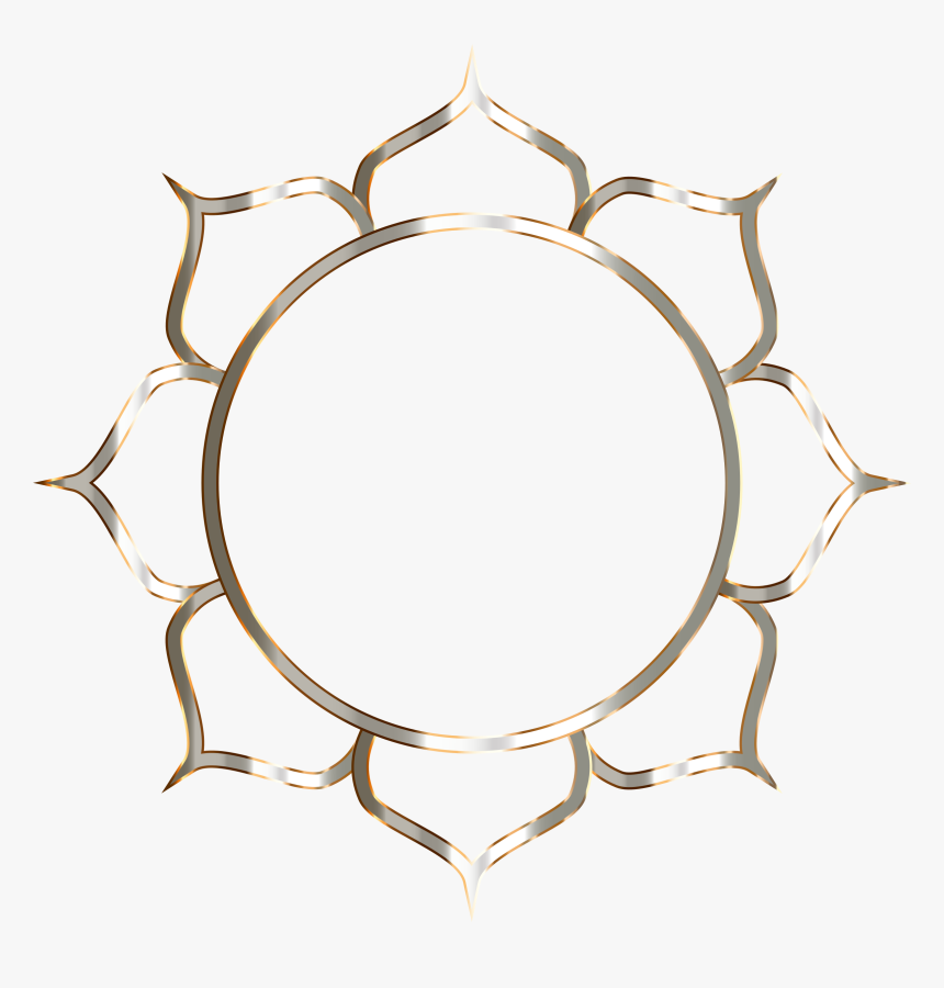 Chromatic Lotus Flower Line Art No Background Clip - Kulasundari Nitya, HD Png Download