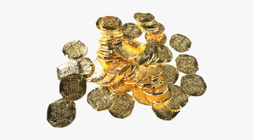 Pirate Gold Png - Pirate Coin Treasure Art, Transparent Png