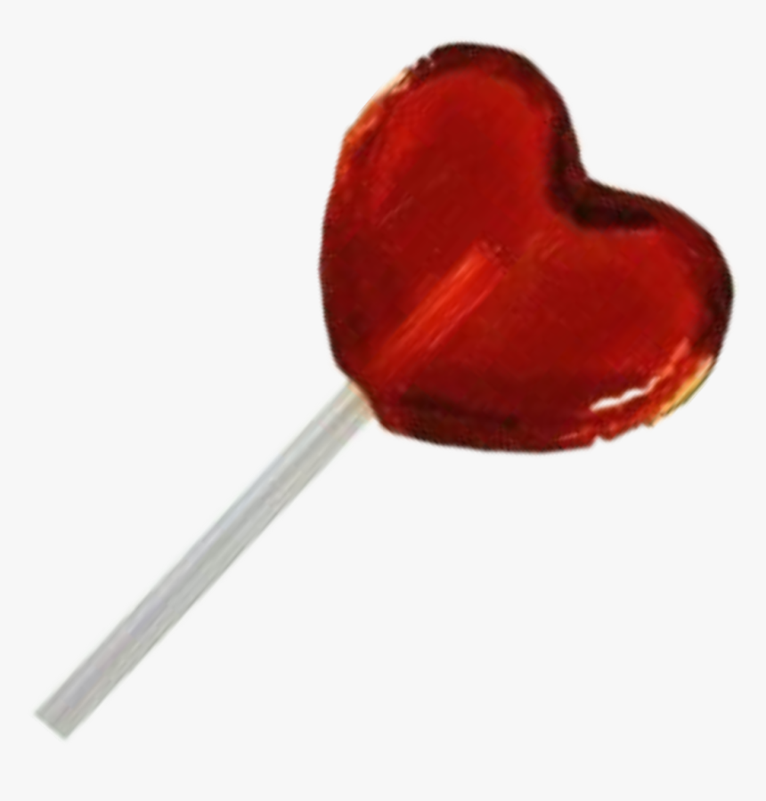 #lollipop #red #heart - Sticker Red Heart Lollipop, HD Png Download