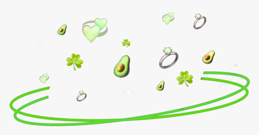 #freetoedit #ring #green #sparkle #emoji #crown #halo, HD Png Download