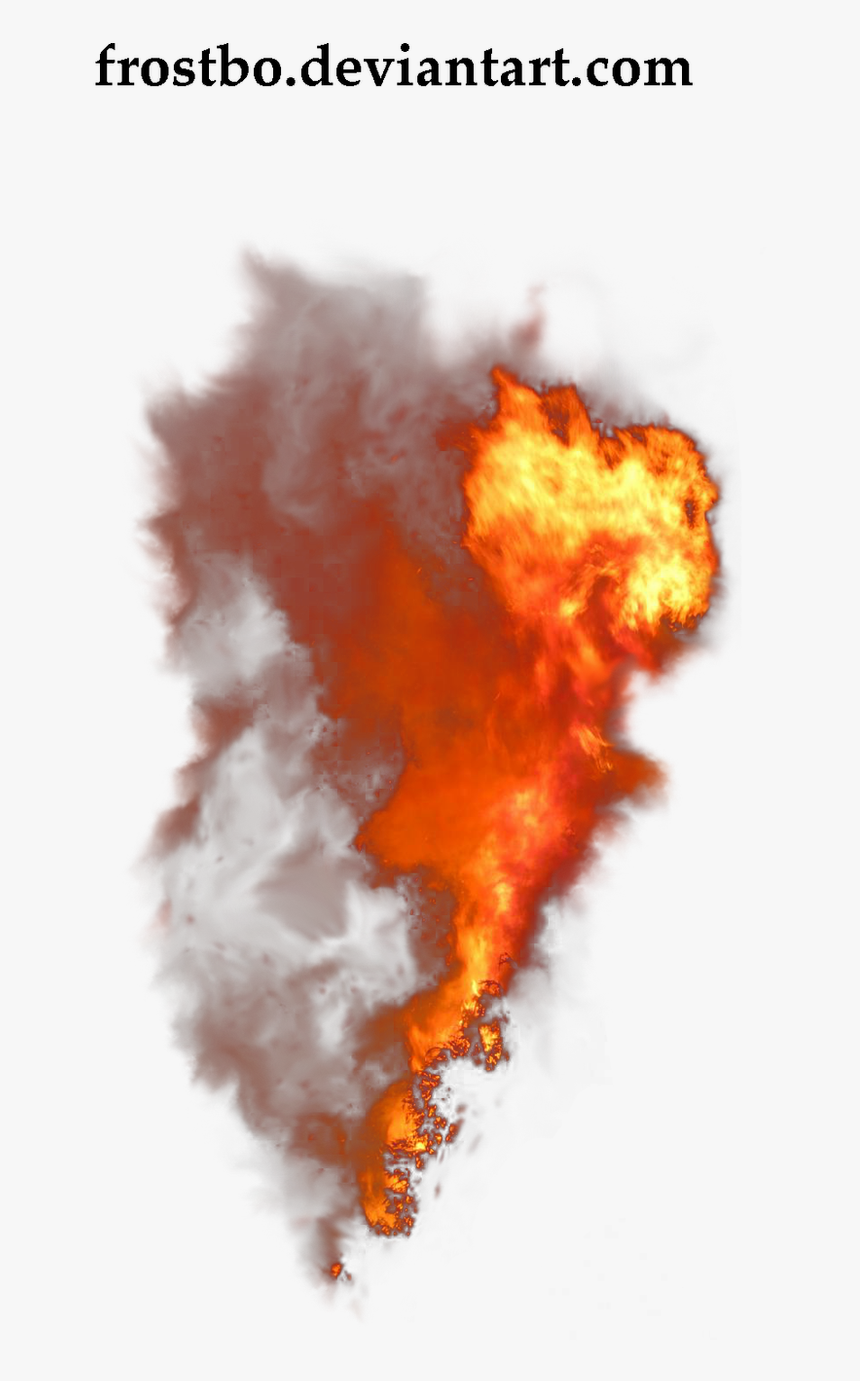 Transparent Fire Smoke Background, HD Png Download