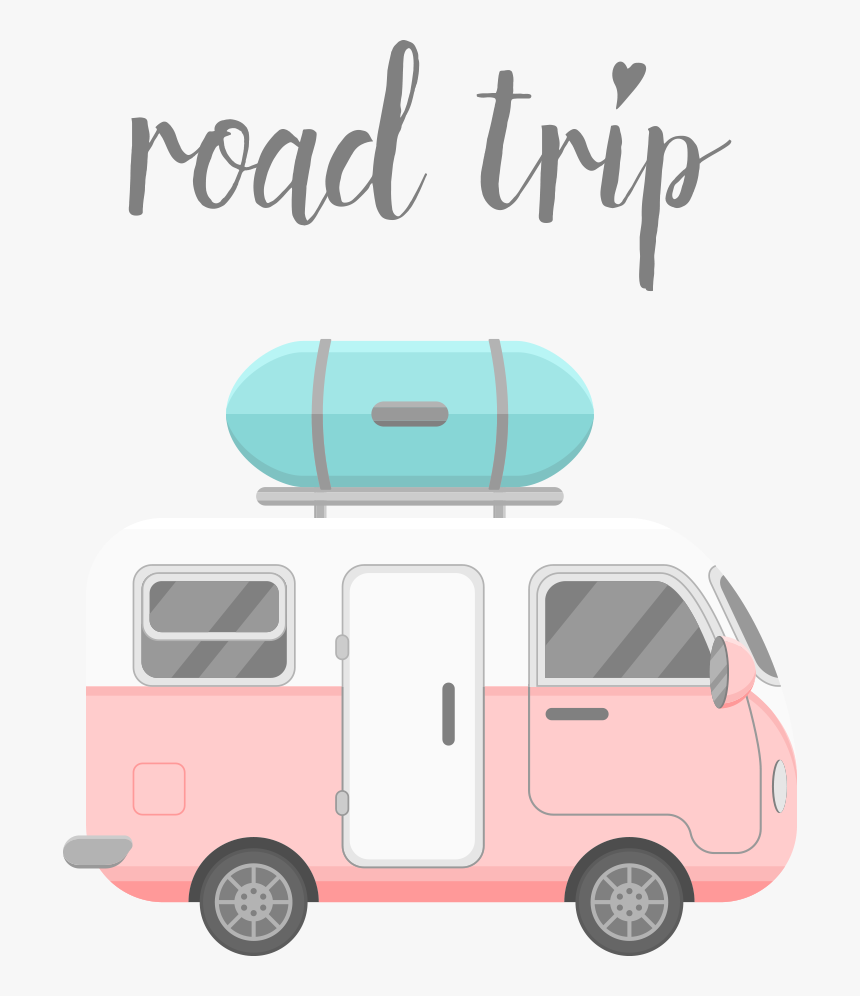 Road Trip Clipart Caravan, HD Png Download