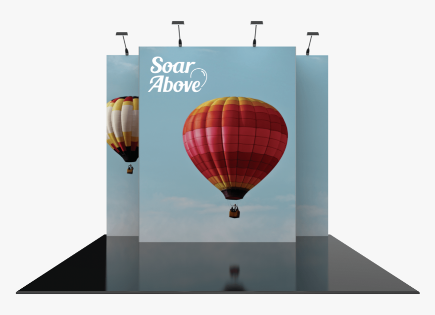 Vector Frame Essential 10ft Modular Backwall Kit 04a - Hot Air Balloon, HD Png Download