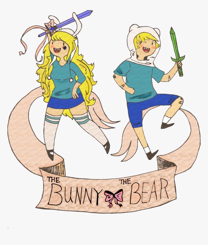 The Bunny And The Bear - Cartoon, HD Png Download
