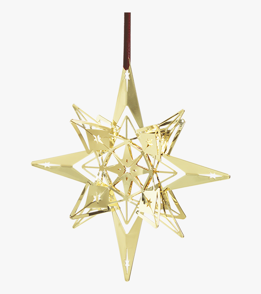 Star Pendant Oe13 Cm Gold Plated Karen Blixen - Weihnachtsbaumschmuck Stern, HD Png Download