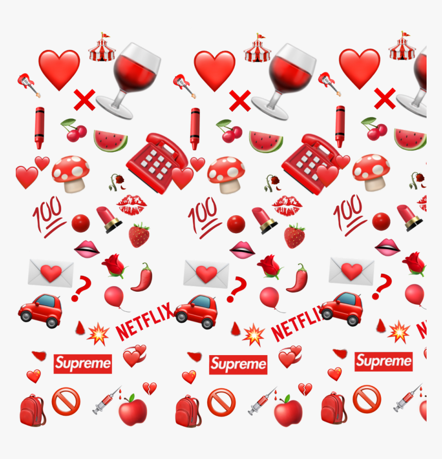963 Emoji Background Red - MyWeb