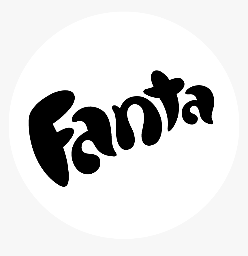 Fanta Logo Black And White - Fanta, HD Png Download