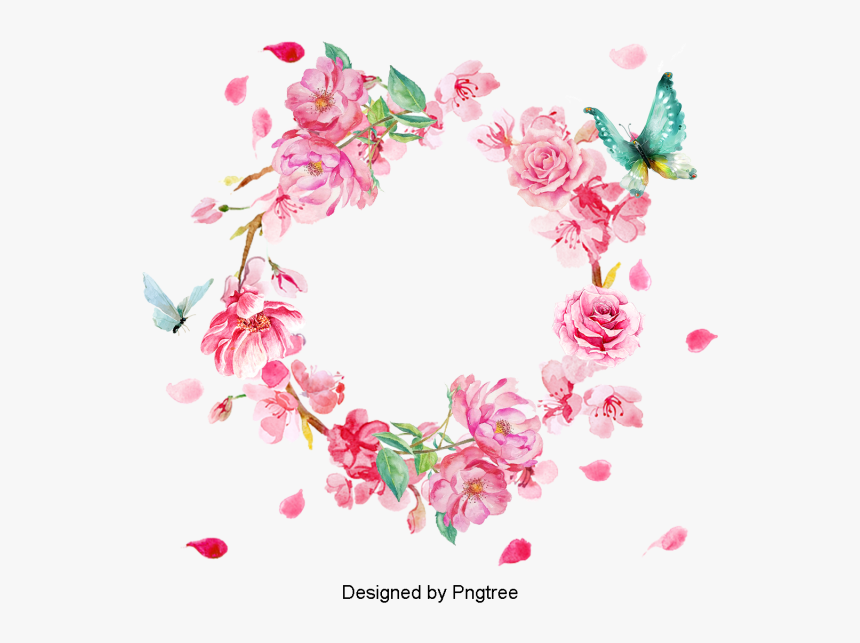 Flower Wreath Free Png, Transparent Png