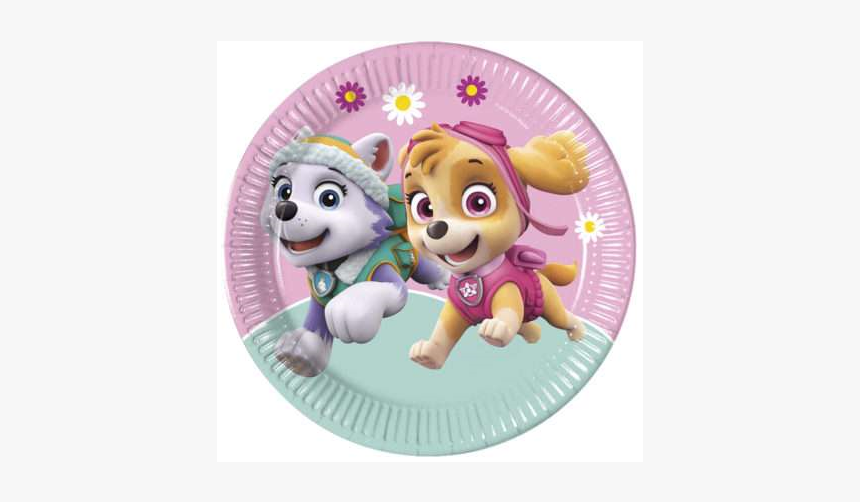 Piatti Paw Patrol Skye & Everest 23 Cm 8 Pz, HD Png Download
