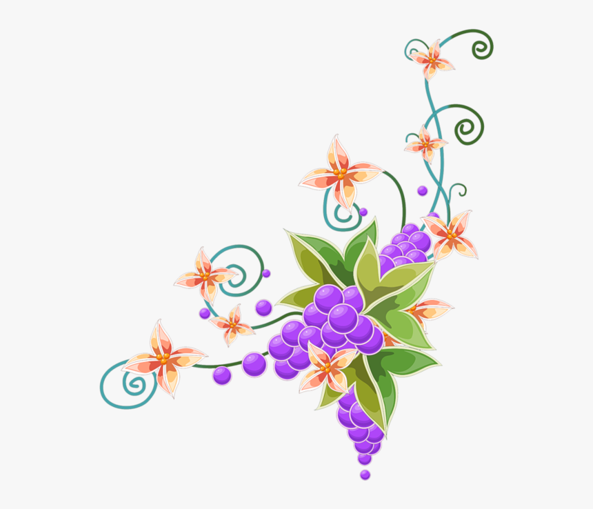 Flower Wall Mural - Nature Border Transparent Background, HD Png Download