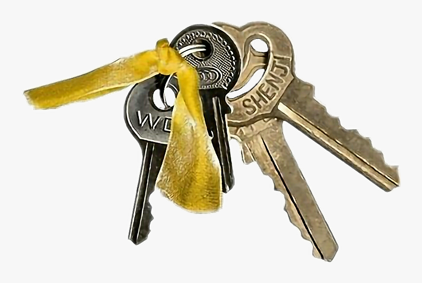 #moodboard #niche #png #polyvore #tumblr #aesthetic - House Keys Transparent, Png Download