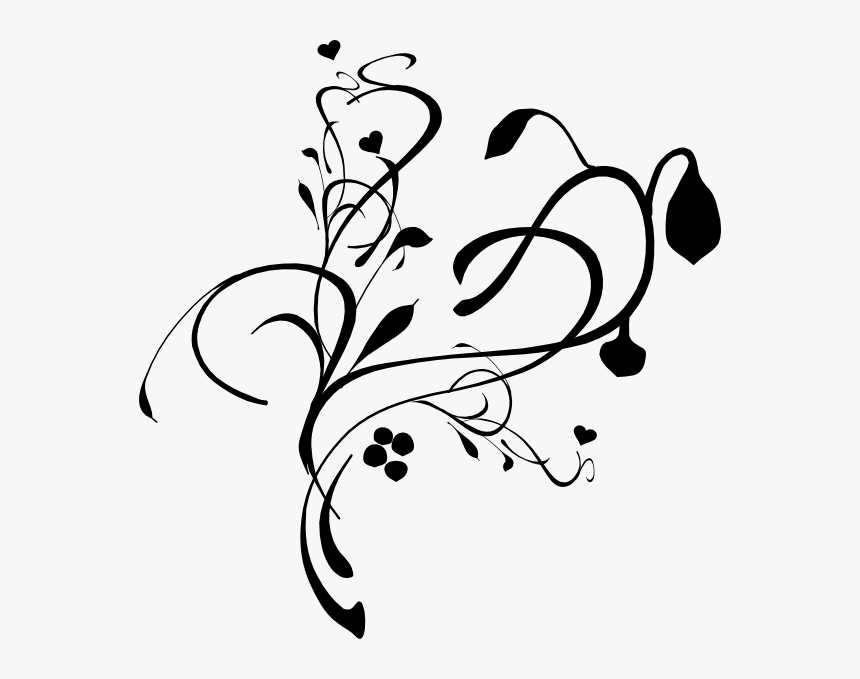 Transparent Designs Vine - Watermark Black And White, HD Png Download