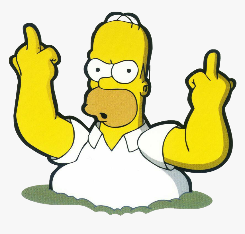 Homer Simpson Fuck You, HD Png Download