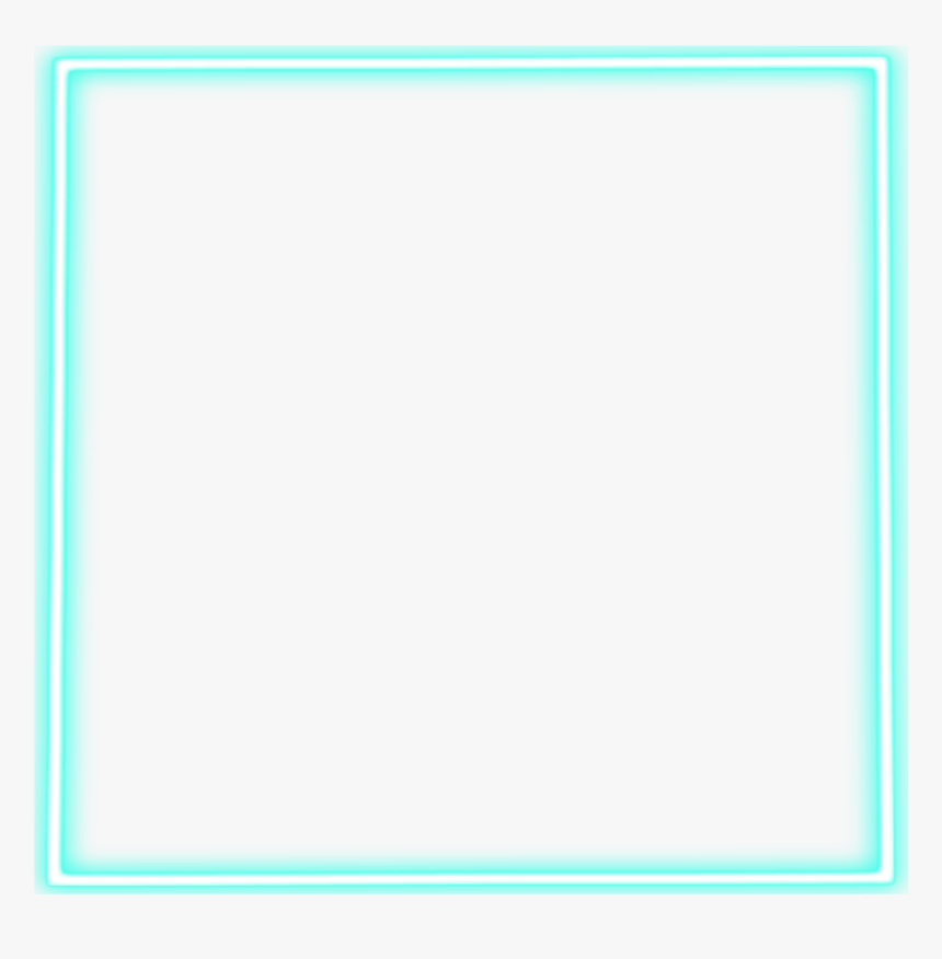 #light #neon #square #frame Paper Product HD Png Download
