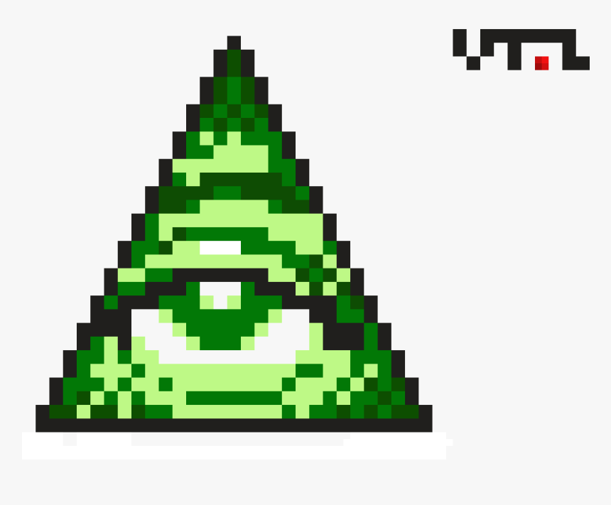 Illuminati Pixel Art, HD Png Download