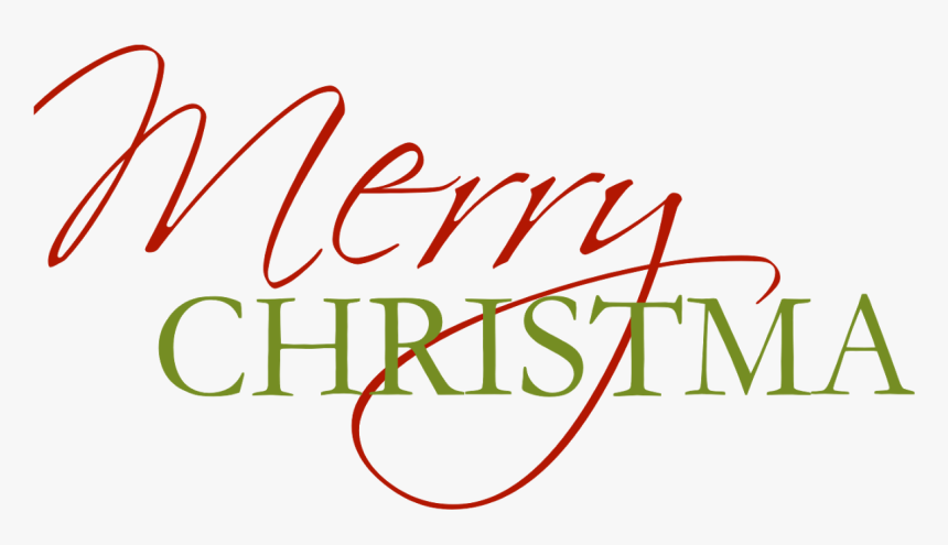 Merry Christmas Text Transparent Png, Png Download