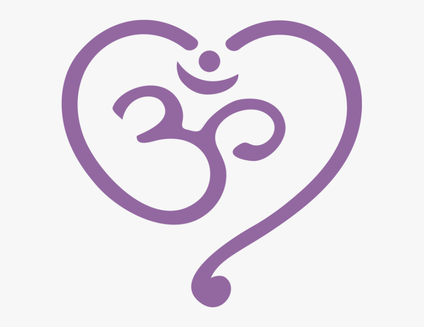 Yoga With Heart Logo - Yoga Heart, HD Png Download