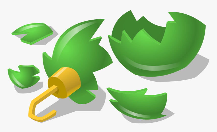 Grinch Clipart Broken Ornament - Broken Ornament Clipart, HD Png Download