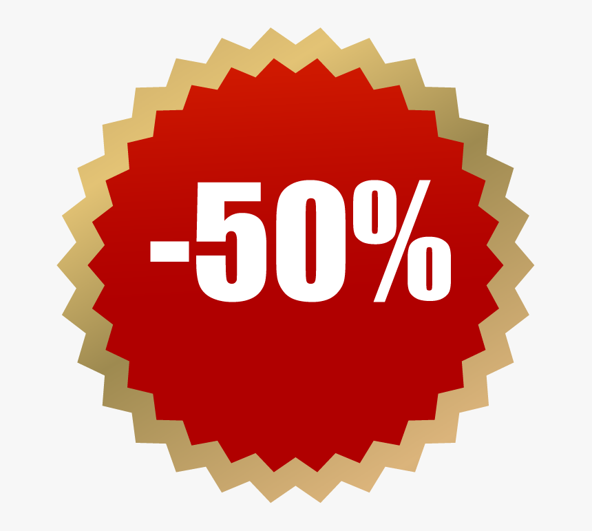 Скидка 50% Пнг, HD Png Download