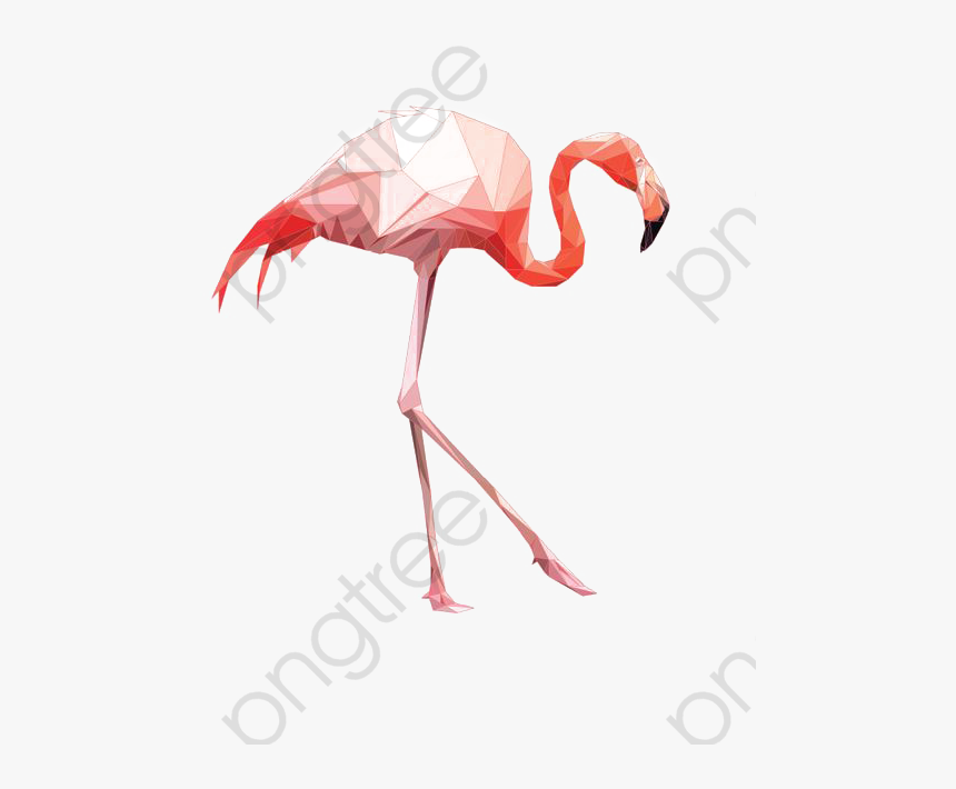 Flamingo Png Cool Watercolor Clipart Category - Watercolor Flamingo Transparent Background, Png Download