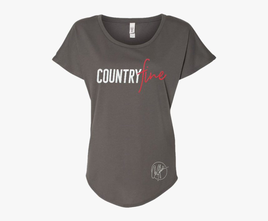 Craig Campbell Dark Grey Dolman Top - Active Shirt, HD Png Download