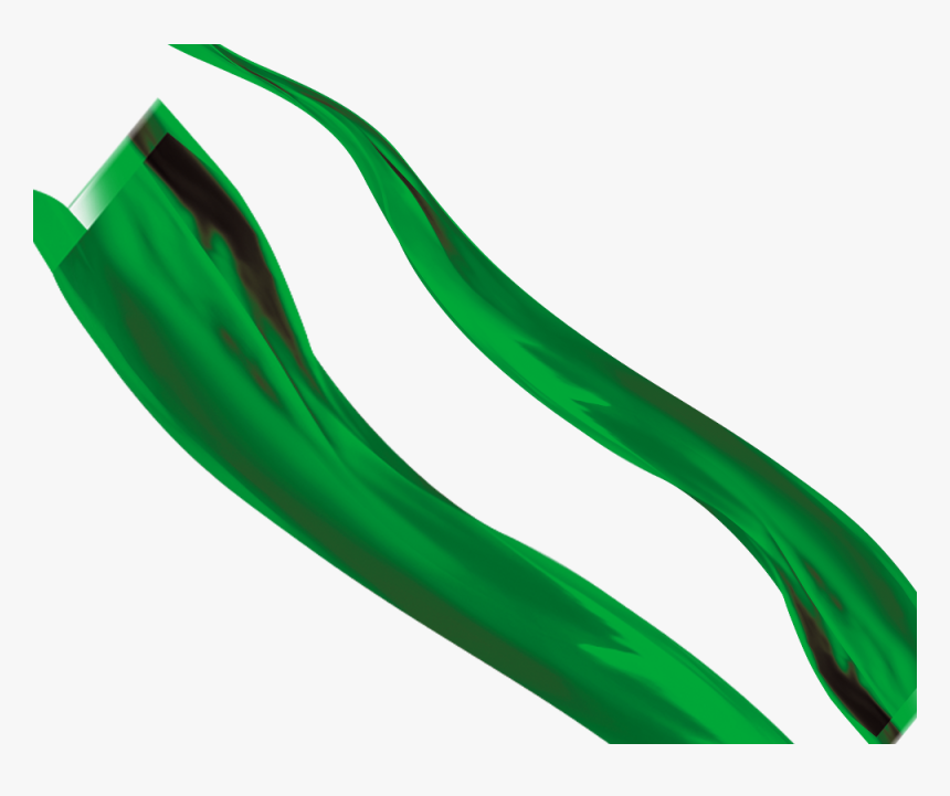 Green Ribbons Png, Transparent Png