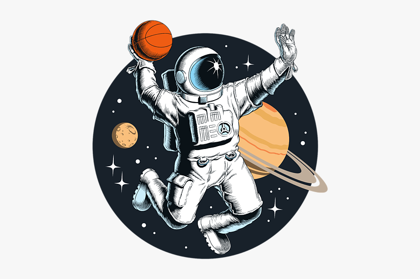 Basketball Playing In Space, HD Png Download